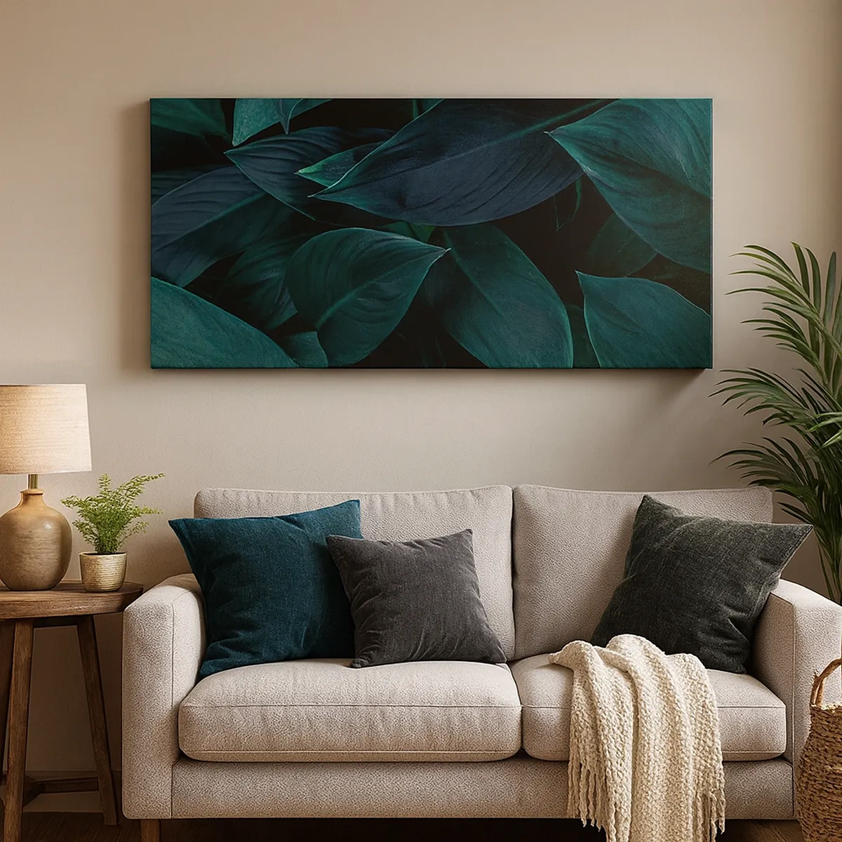 Obraz na plátně - Zeleň sama o sobě - 30x30 cm