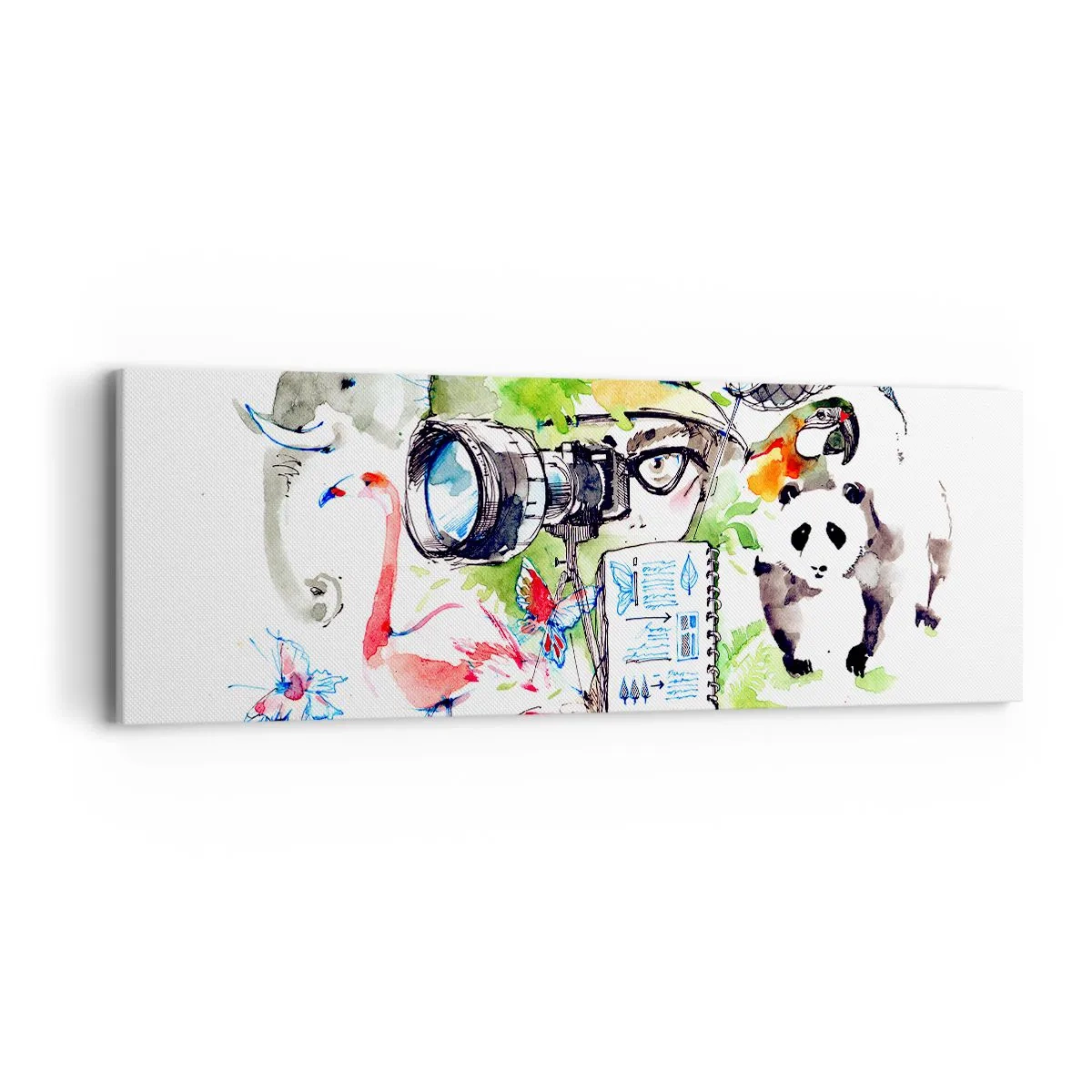 Obraz na plátně - Objektivem cestovatele - 90x30 cm