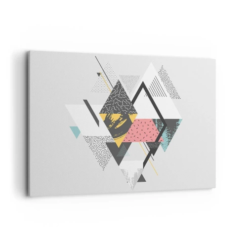 Obraz na plátně - Variace na trojúhelník a kosočtverec - 100x70 cm