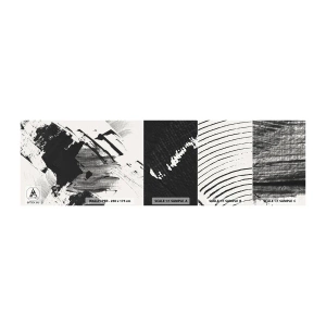 Vzor Fototapety Samolepicí Deluxe Sticker - Abstrakce – exprese černé - Kus, Moderní, Černý a bílý - 100x30 cm