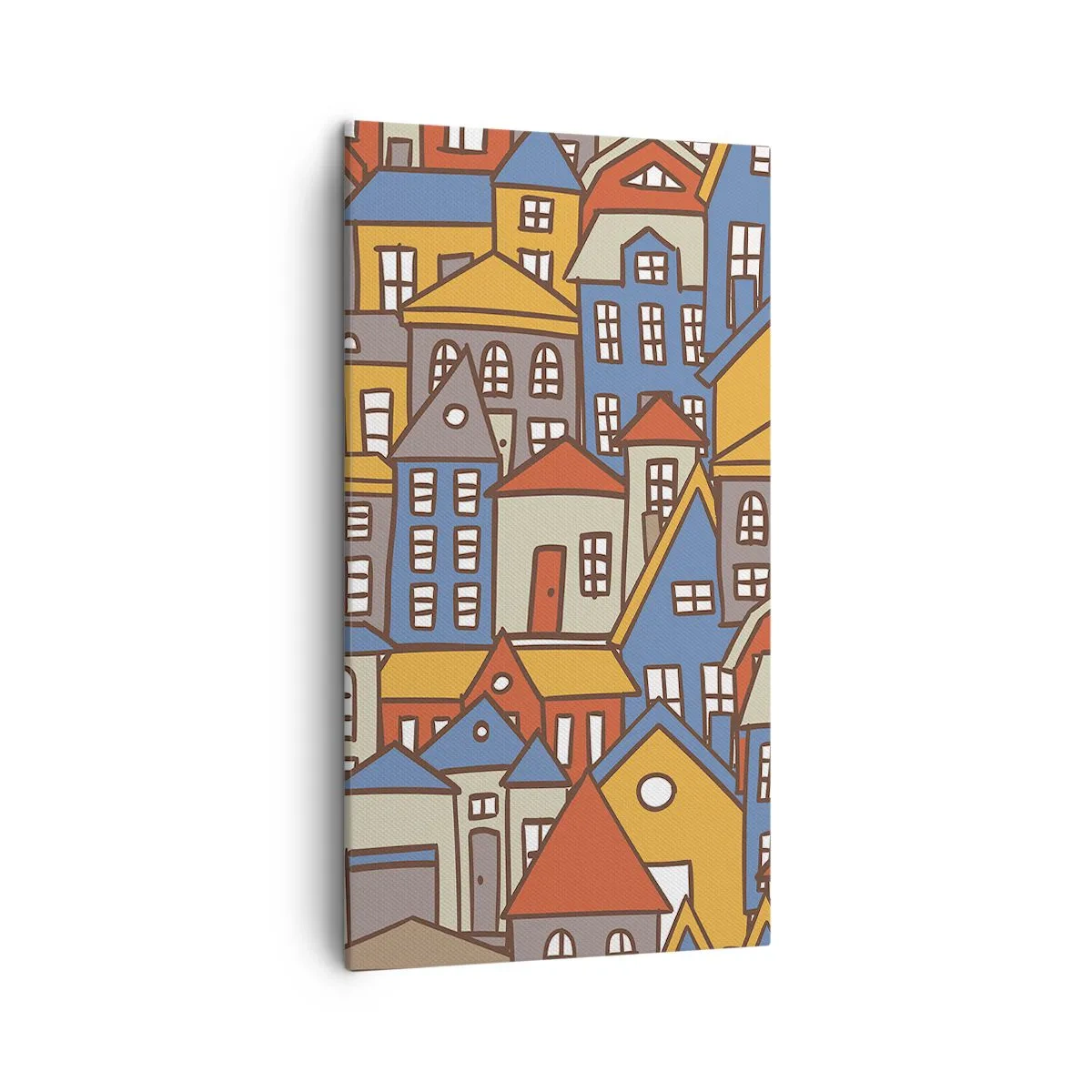 Obraz na plátně - Za domem dům - 45x80 cm