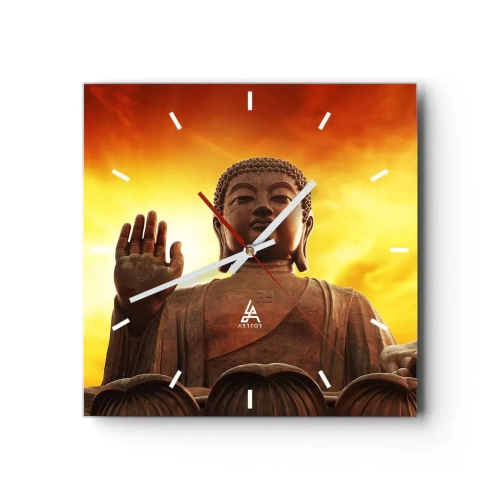 Nástěnné hodiny - Světový mír - 40x40 cm