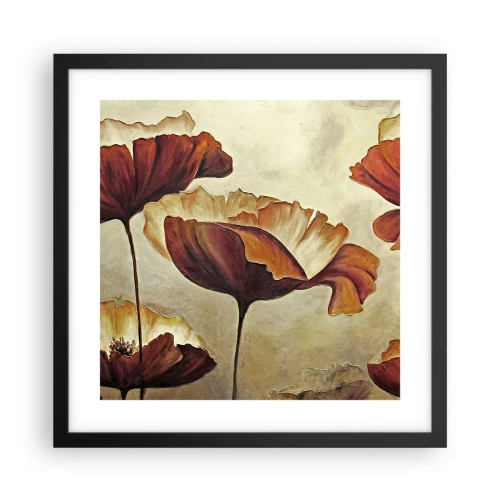 Plakát v černém rámu - Lán louky - 40x40 cm