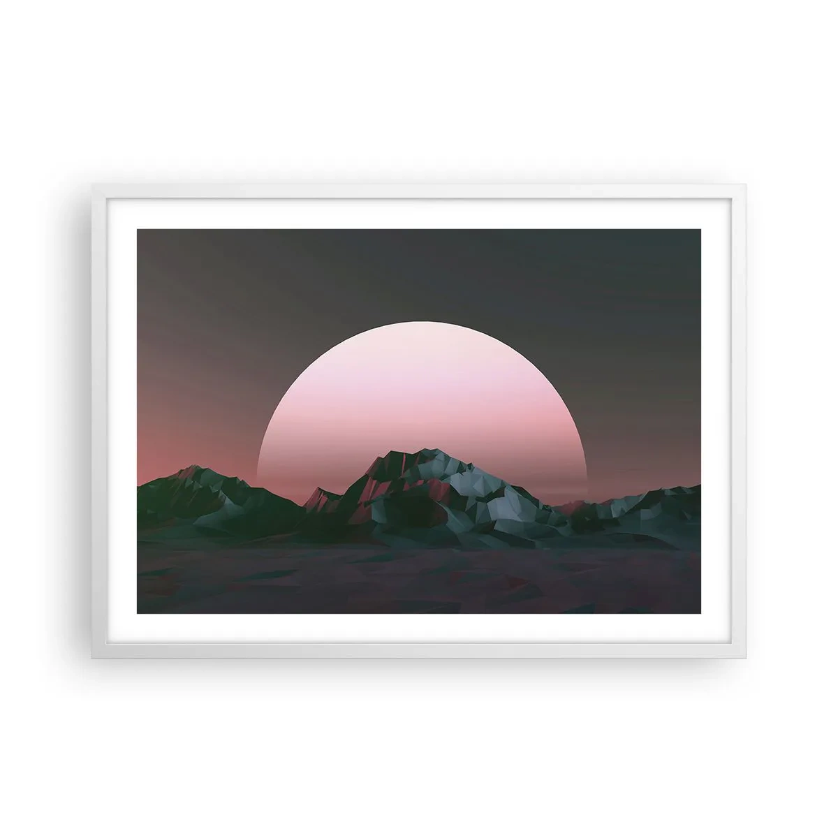 Plakát v bílém rámu - V sousední galaxii - 70x50 cm