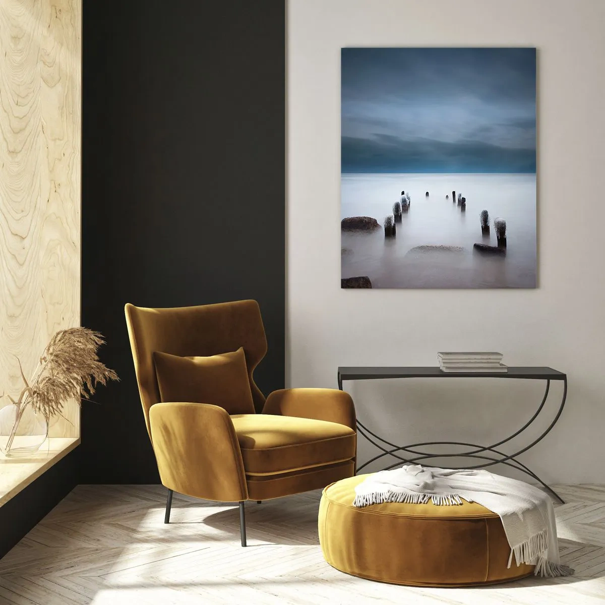 Obraz na skle - Zamyšlené jezero - 50x70 cm