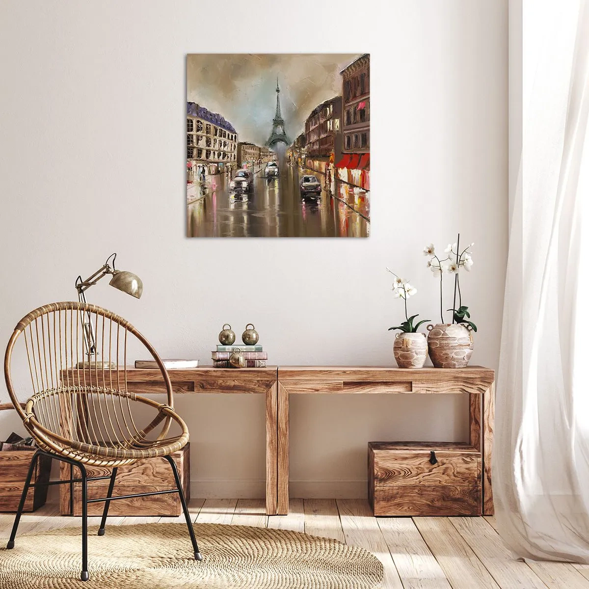 Obraz na plátně - Počítá se pouze ona - 50x50 cm