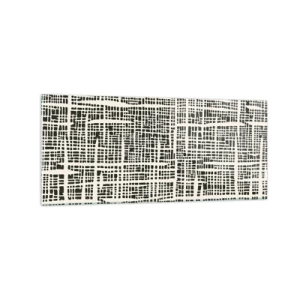 Obraz na skle - Tkaná kompozice - 120x50 cm