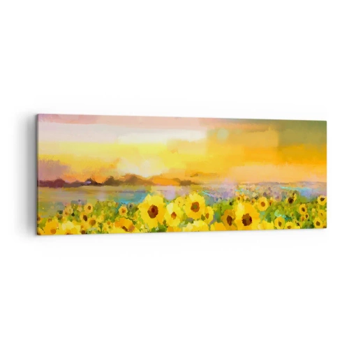 Obraz na plátně - Samotné slunce sestoupilo na zem - 140x50 cm