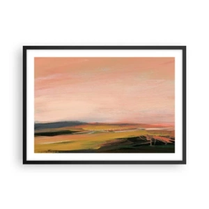 Plakát v černém rámu - V růžových tónech - 70x50 cm