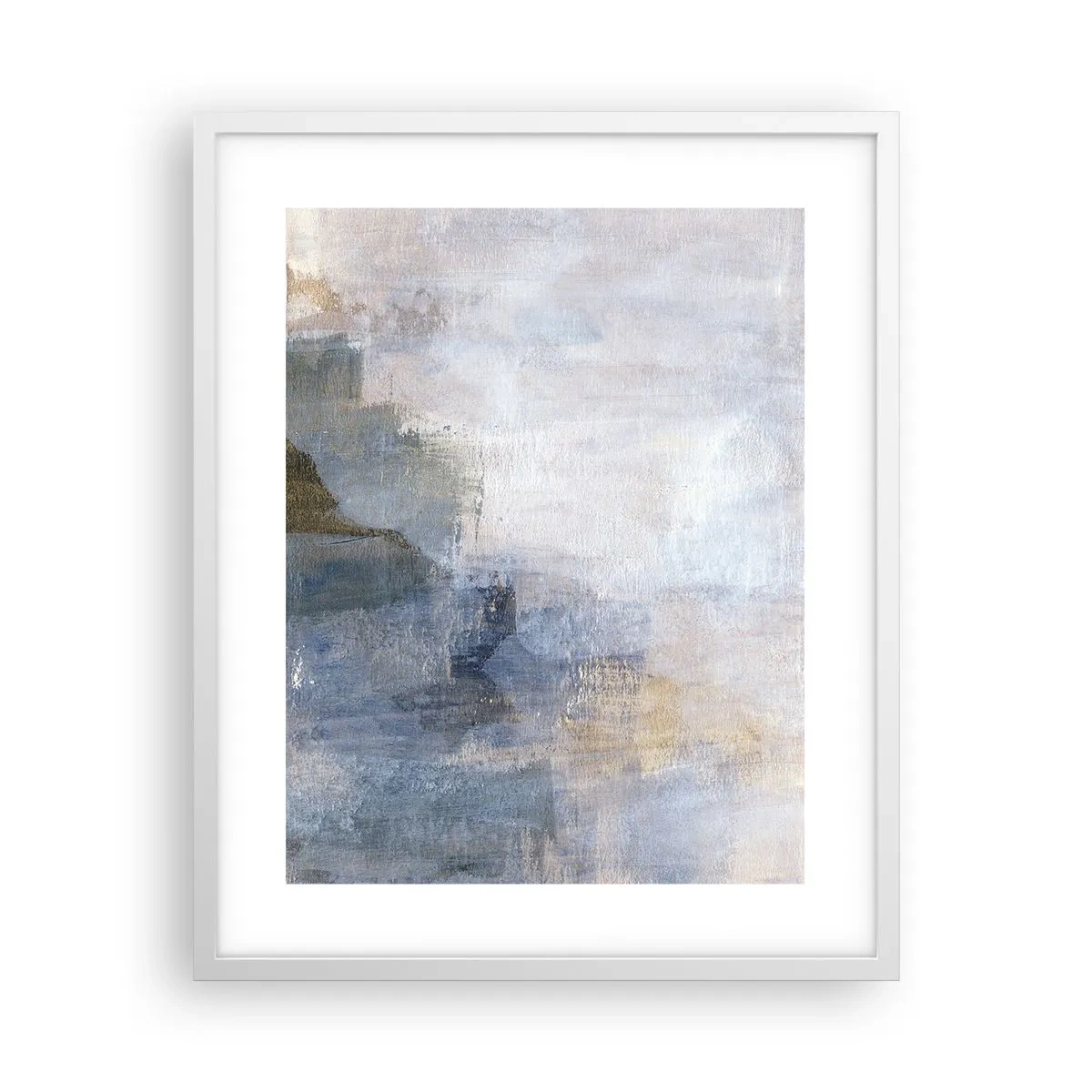 Plakát v bílém rámu - Tóny a akordy barev - 40x50 cm