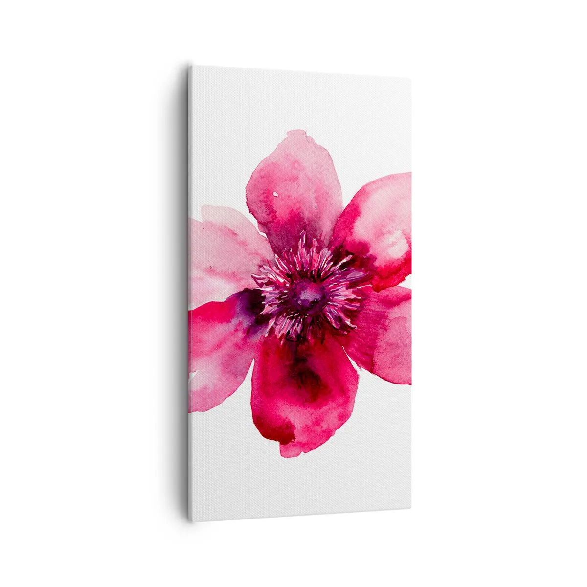 Obraz na plátně - Karmínový voňavý polibek - 55x100 cm