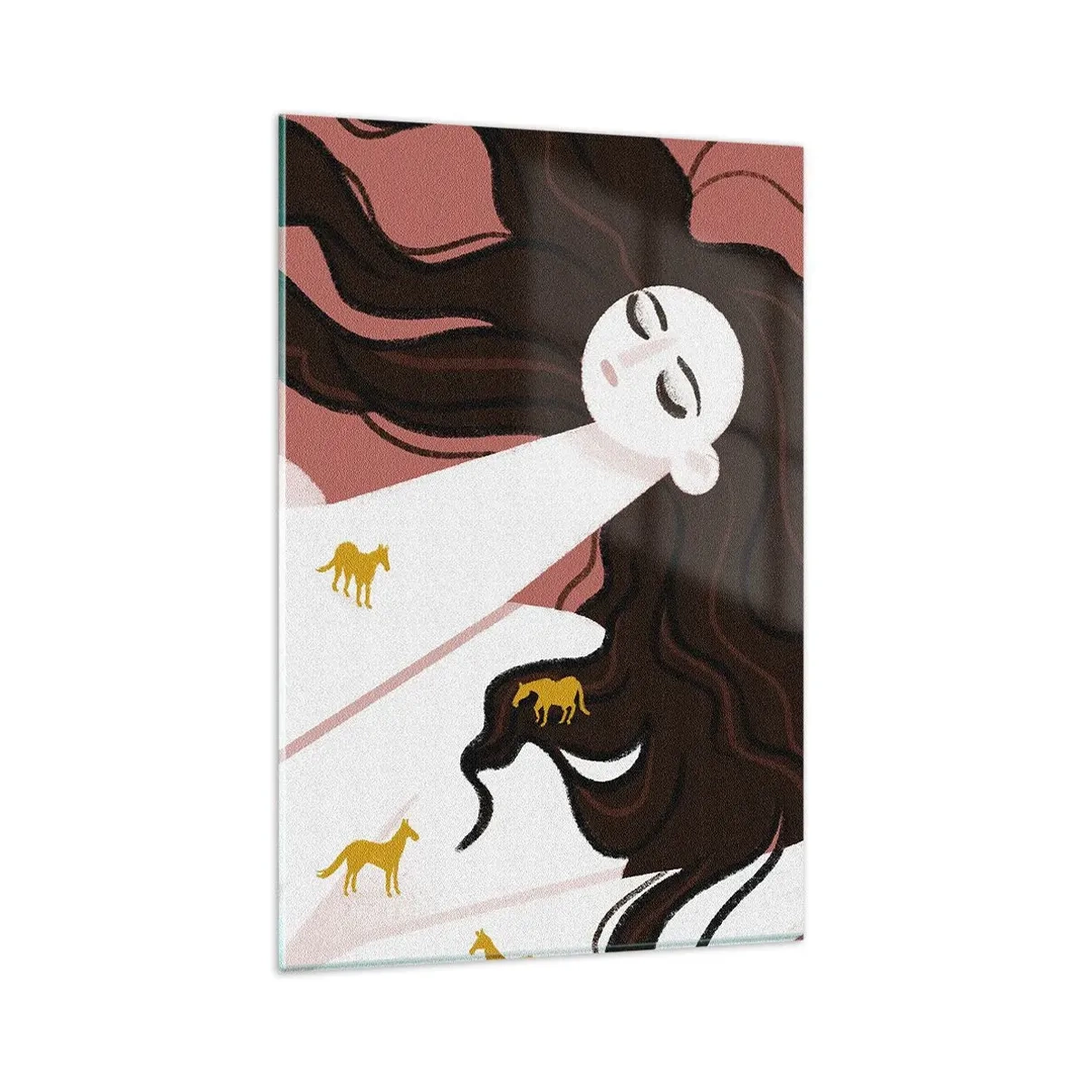 Obraz na skle - Sen o zlatém koni - 80x120 cm