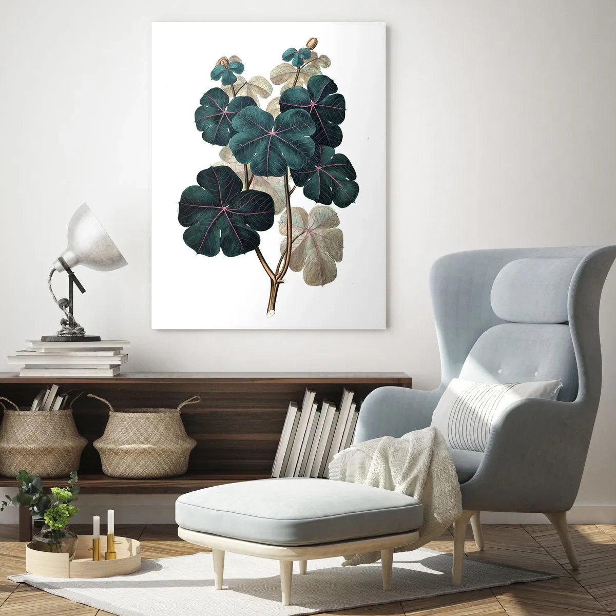 Obraz na skle - Ze starého herbáře - 50x70 cm