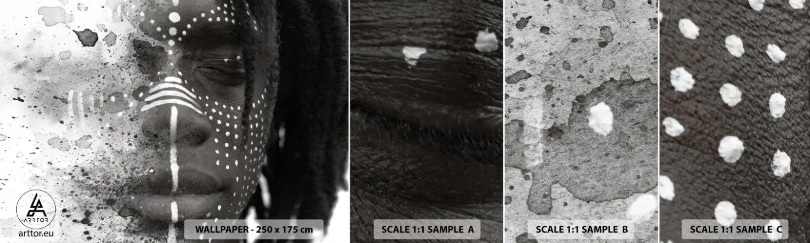 Fototapeta Vzorek Standard Eco - Objev původního ducha - Portrét ženy, Žena, Afro-Američan - 100x30 cm