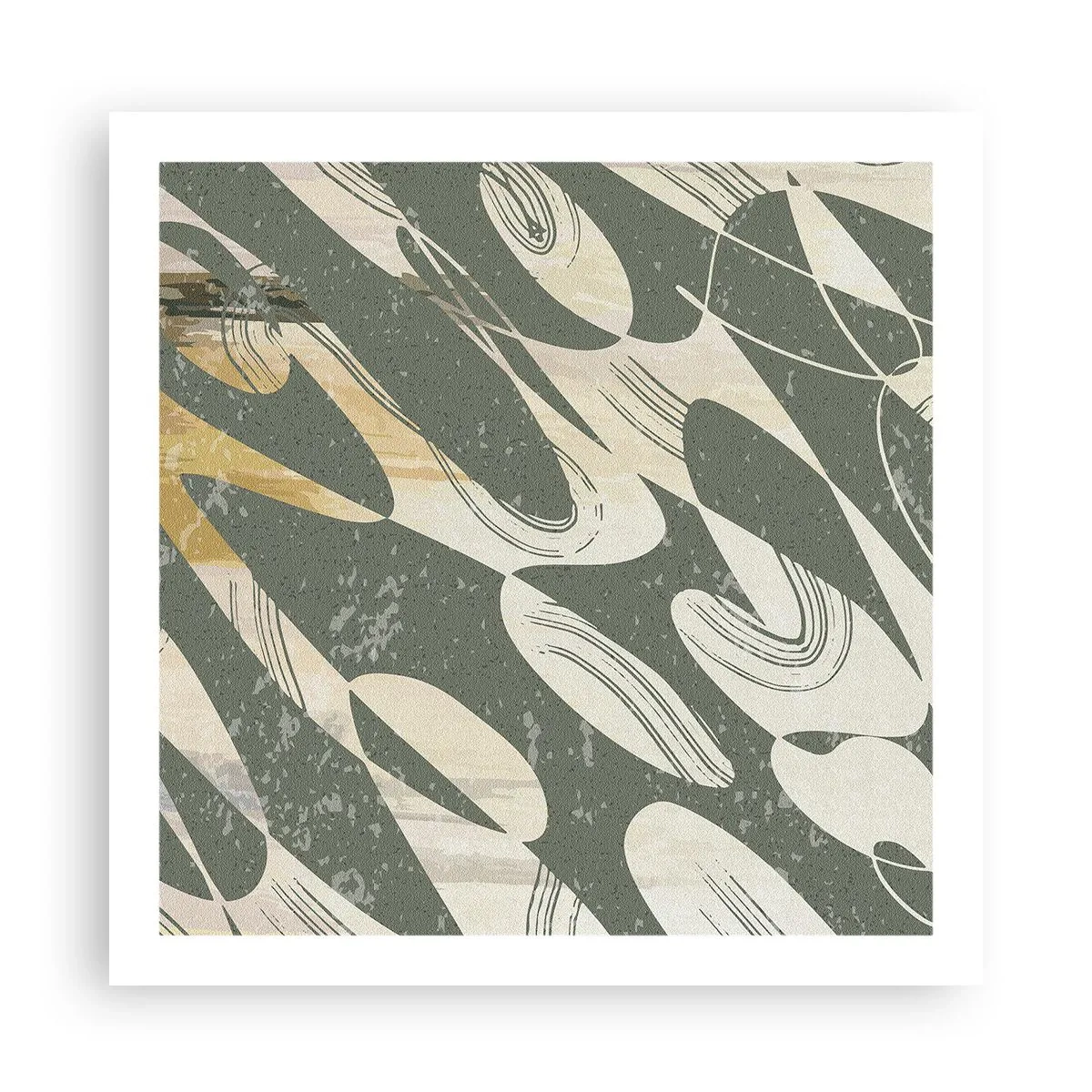 Plakát - Rytmizovaná abstrakce - 60x60 cm