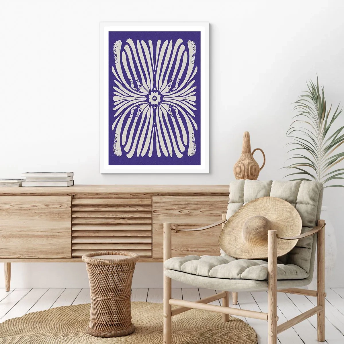 Plakát v bílém rámu - Etnické inspirace - 70x100 cm