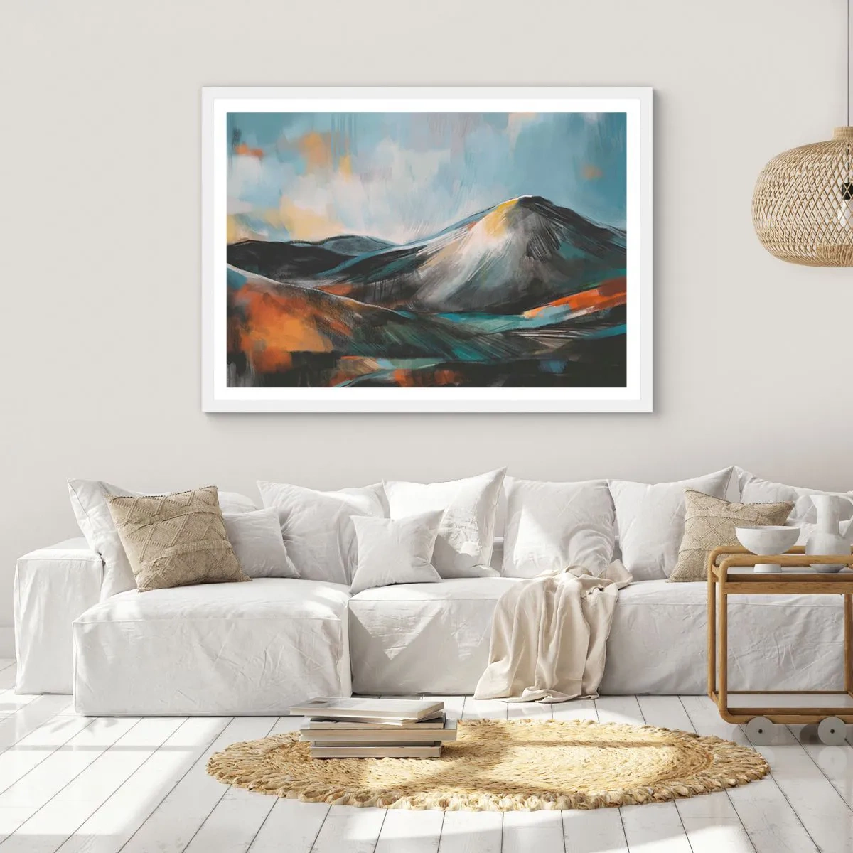 Plakát v bílém rámu - Syrové i krásné - 40x30 cm