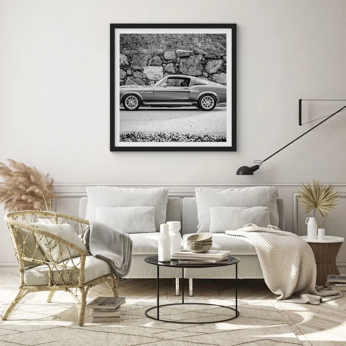 Plakát v černém rámu - Legenda 60. let - 40x40 cm