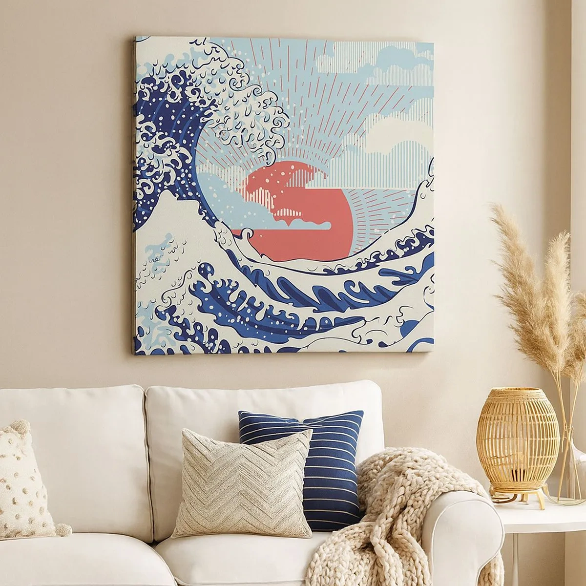 Obraz na plátně - Z japonských inspirací - 30x30 cm