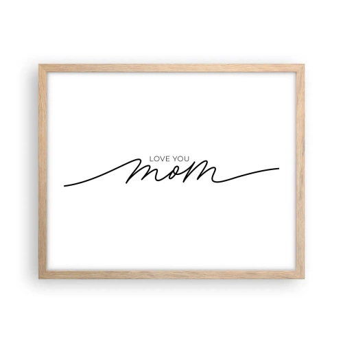 Plakát v rámu světlý dub - Velké emoce - 50x40 cm