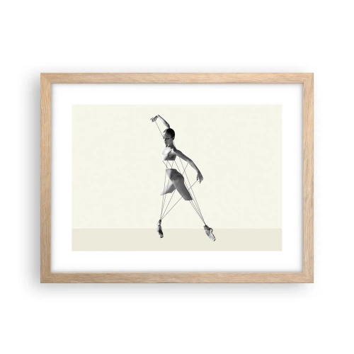 Plakát v rámu světlý dub - V divadle světa - 40x30 cm