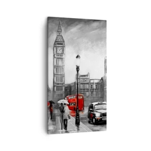 Obraz na plátně - Vůbec ne šedé město - 45x80 cm