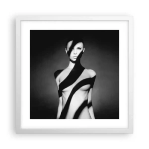 Plakát v bílém rámu - V záři i ve stínu - 40x40 cm