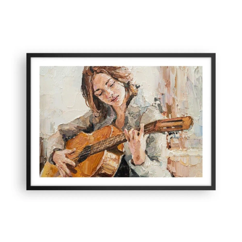 Plakát v černém rámu - Koncert pro kytaru a dívčí srdce - 70x50 cm