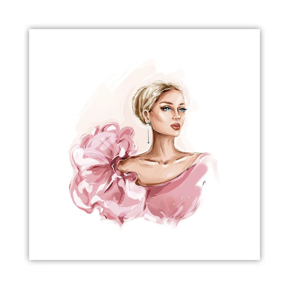 Plakát - Jako malovaná… - 40x40 cm