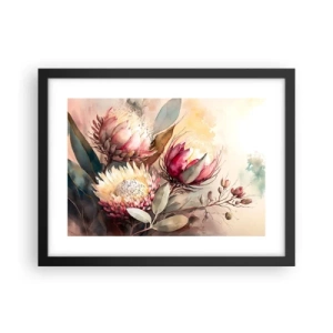 Plakát v černém rámu - Z profilu a en face - 40x30 cm