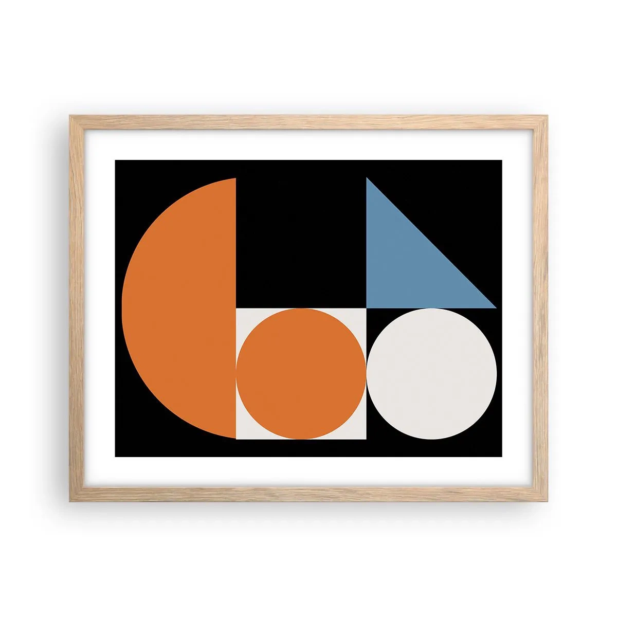 Plakát v rámu světlý dub - Figurínový systém - 50x40 cm