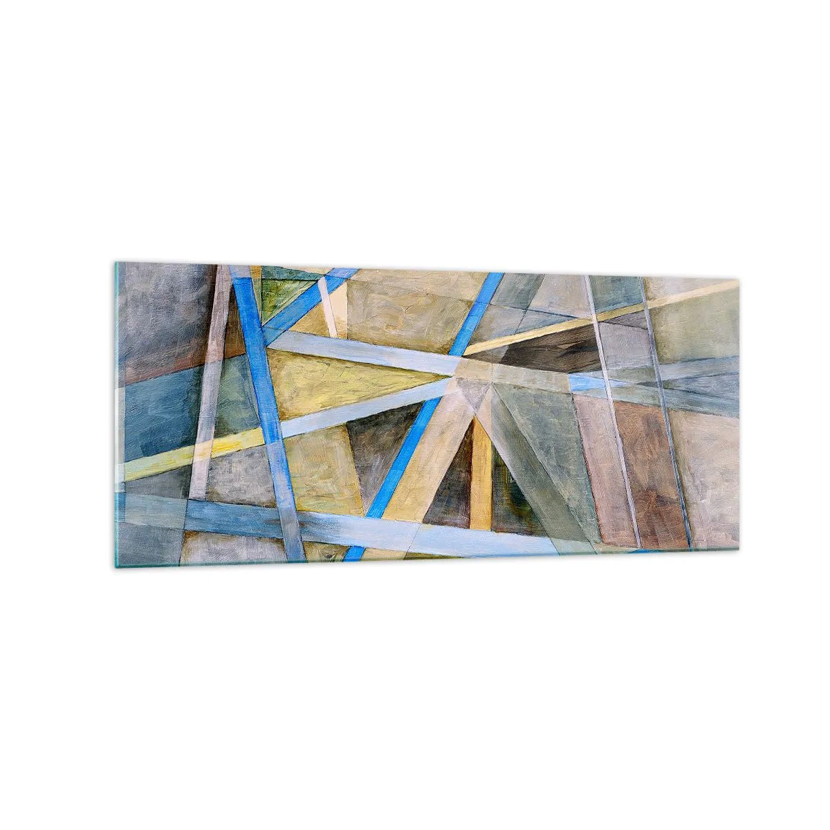 Obraz na skle - Přímo nebo diagonálně? - 120x50 cm