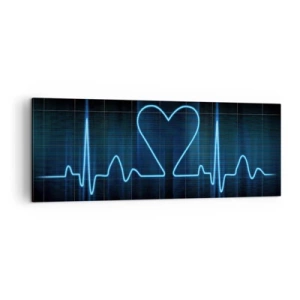 Obraz na plátně - V rytmu srdce - 140x50 cm