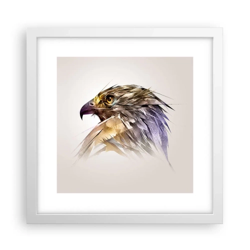 Plakát v bílém rámu - Portrét bojovníka - 30x30 cm