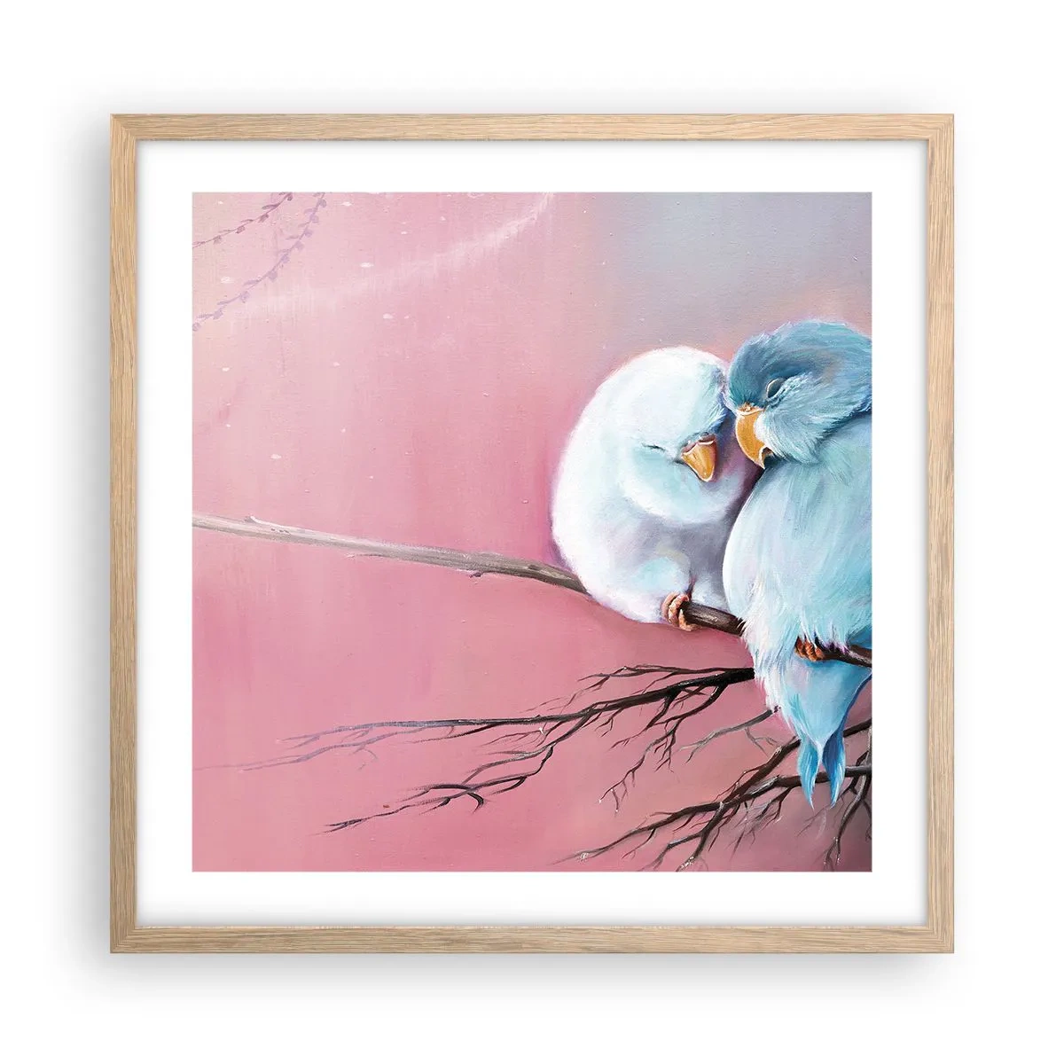 Plakát v rámu světlý dub - Co k tomu dodat?… - 50x50 cm