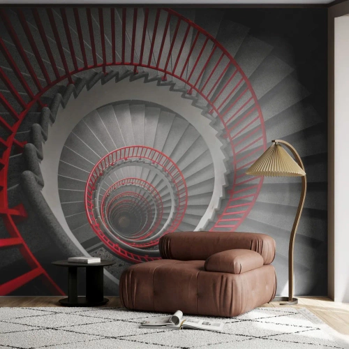 Fototapeta Samolepicí Deluxe Sticker - Architektonické hry - Architektura, Schody, Průmyslový - 350x256 cm