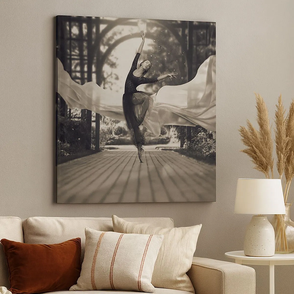 Obraz na plátně - Tanec ducha zahrady - 30x30 cm