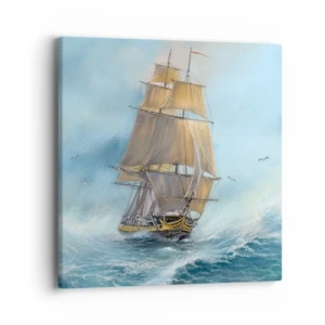 Obraz na plátně - Běžící po vlnách - 40x40 cm