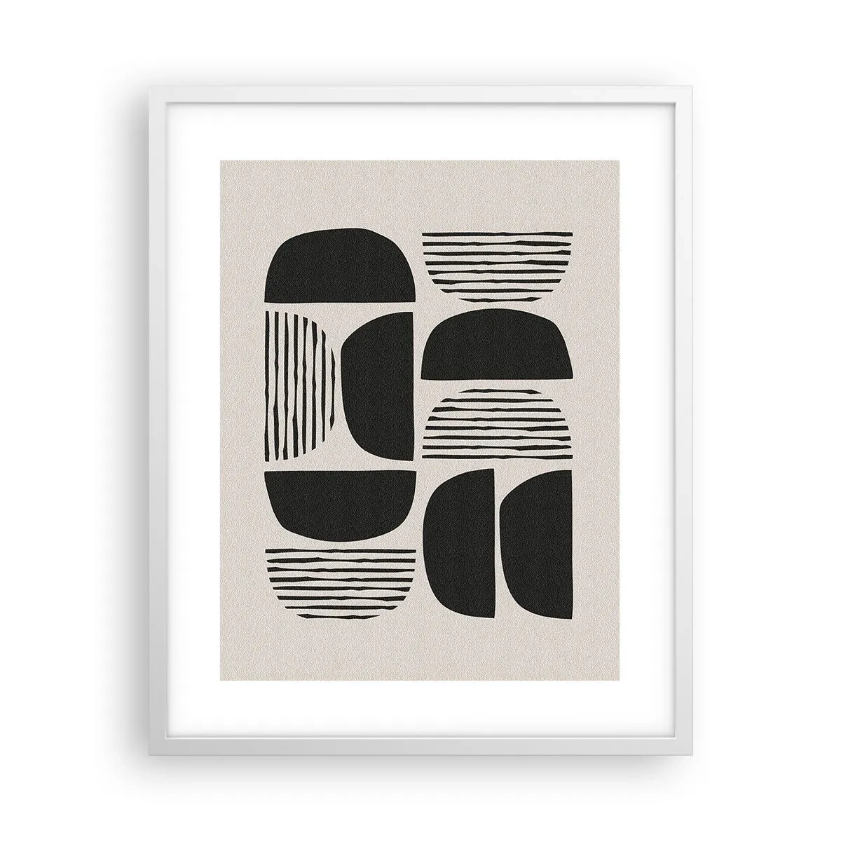 Plakát v bílém rámu - Polovičaté soustavy - 40x50 cm