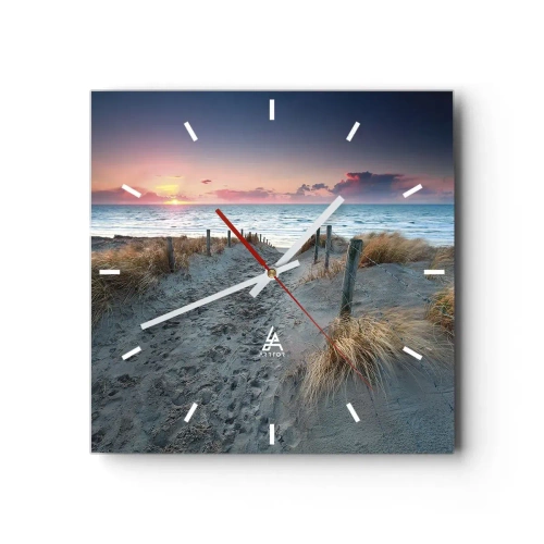 Nástěnné hodiny - Za trochu lásky šel bych světa kraj… - 30x30 cm