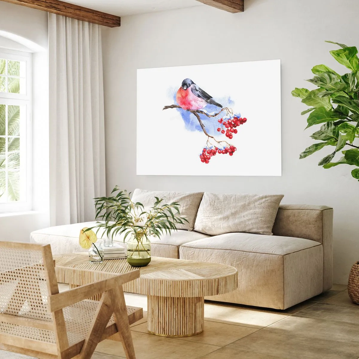 Plakát - Barevná zima - 100x70 cm