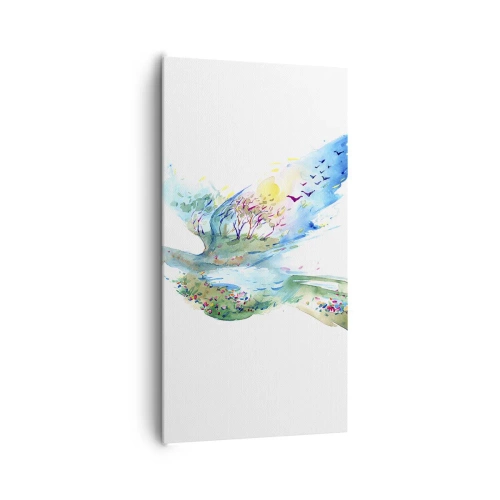 Obraz na plátně - Na křídlech přírody - 65x120 cm