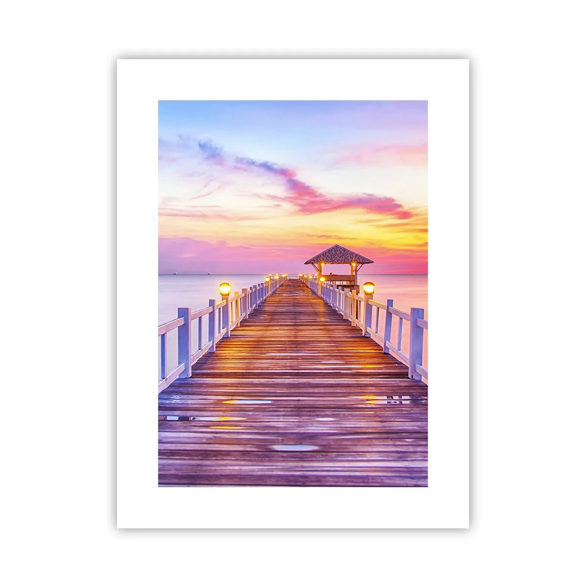 Plakát - Liliově-zlaté ticho večera - 30x40 cm