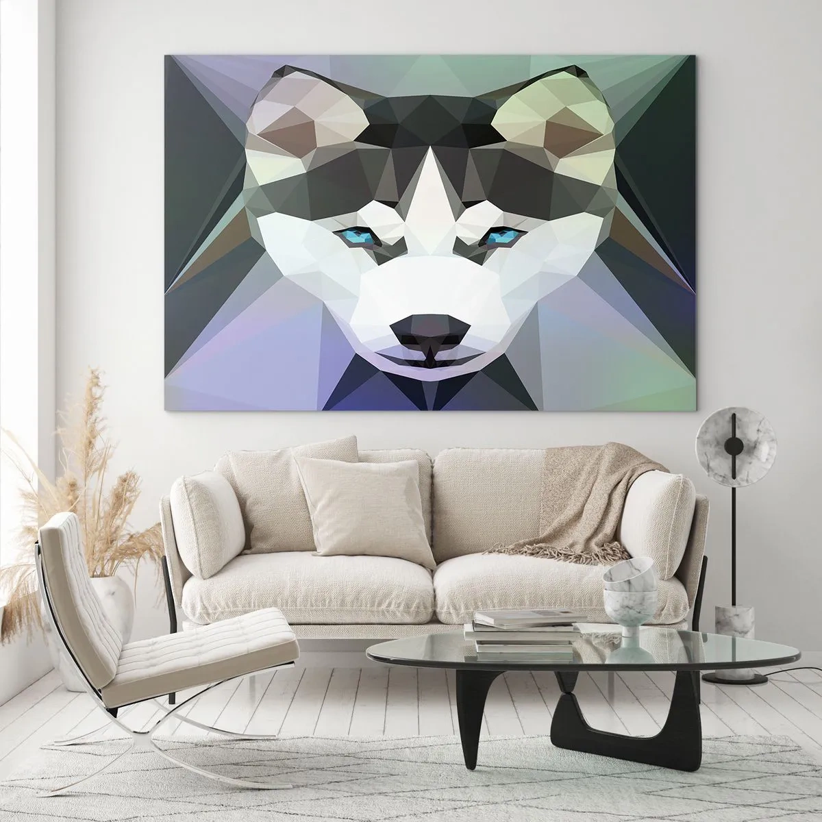 Obraz na skle - Vzpomínka na sníh na severu - 120x80 cm