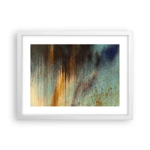 Plakát v bílém rámu - Nenáhodná barevná kompozice - 40x30 cm