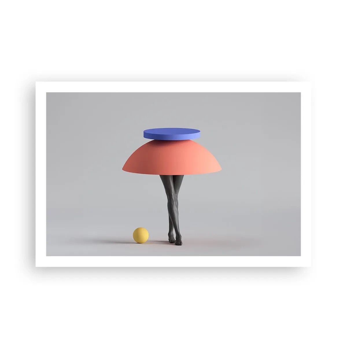 Plakát - Surrealistická kompozice - 91x61 cm