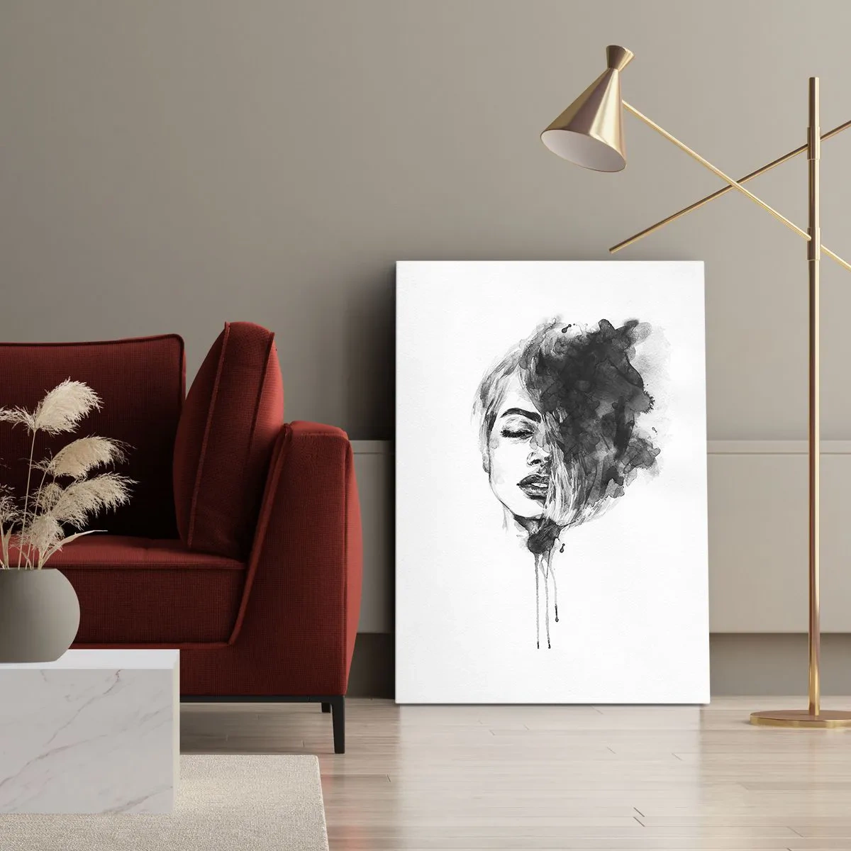 Obraz na plátně - O čem sní dívka - 80x120 cm