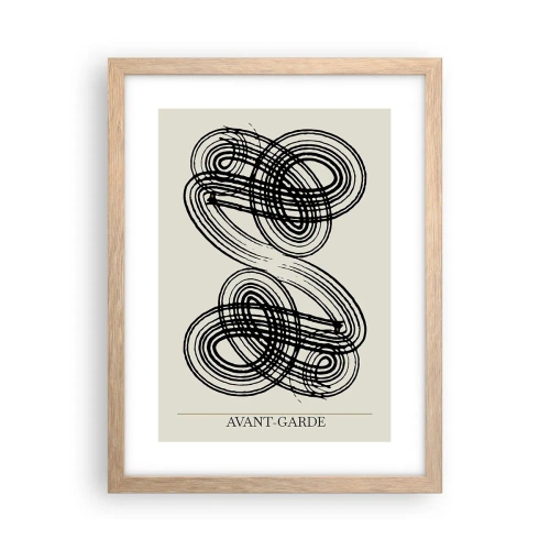 Plakát v rámu světlý dub - Vyšlo to spontánně - 30x40 cm