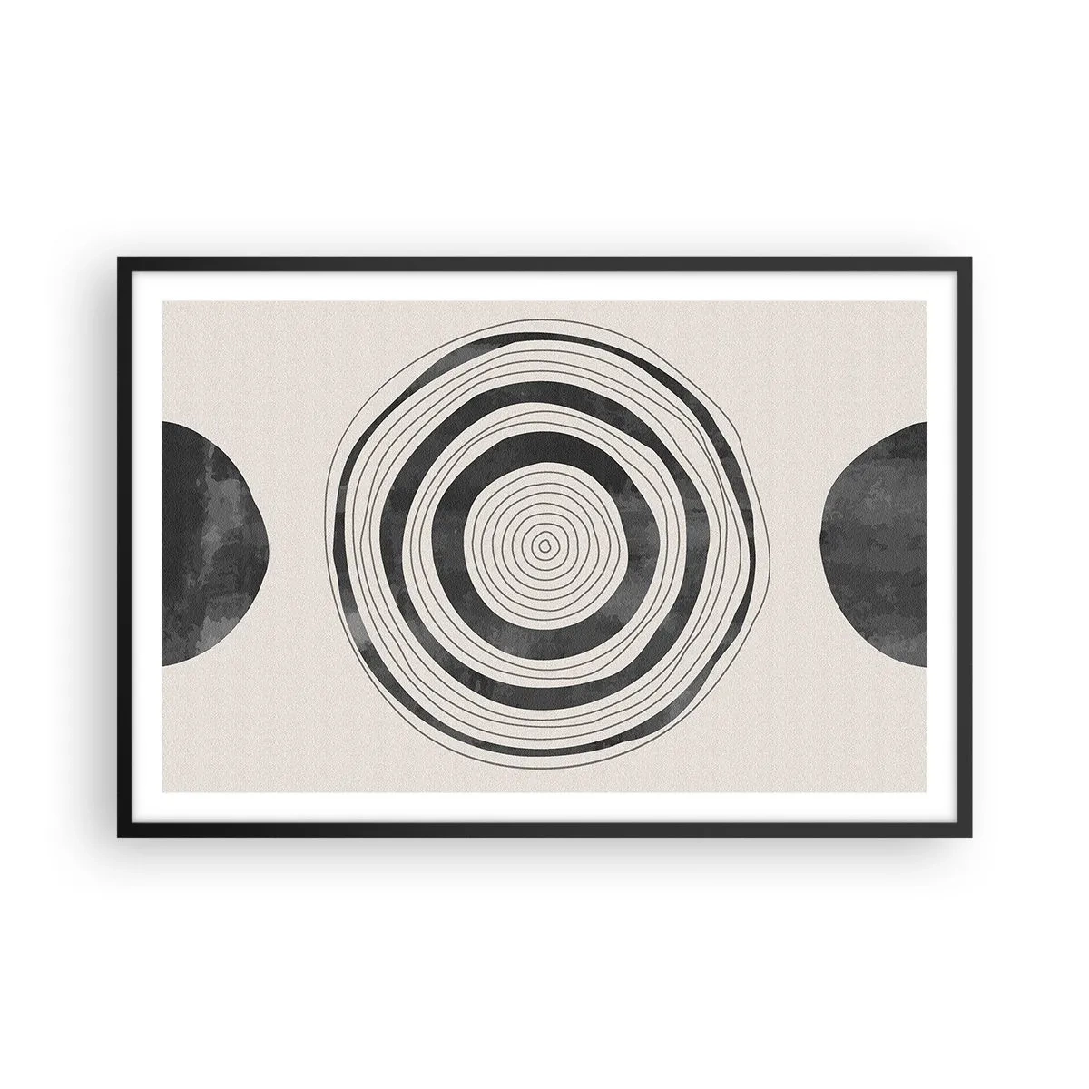 Plakát v černém rámu - Důležité je to, co je uprostřed - 91x61 cm