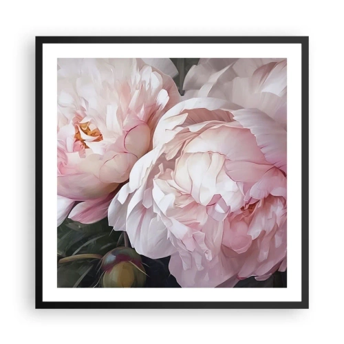 Plakát v černém rámu - Uchytnuté v rozkvětu - 60x60 cm